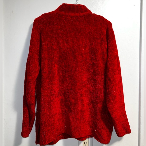 American Weekend red turtleneck sweater - Picture 4 of 11